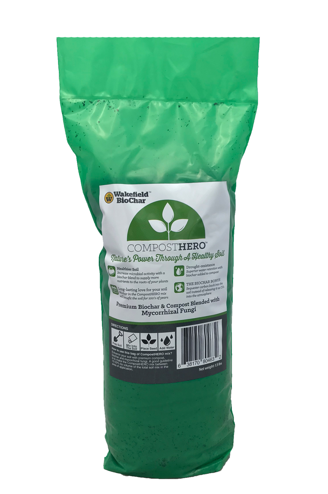 Wakefield Compost HERO Bag Biochar, Compost, Mycorrhizal Fungi