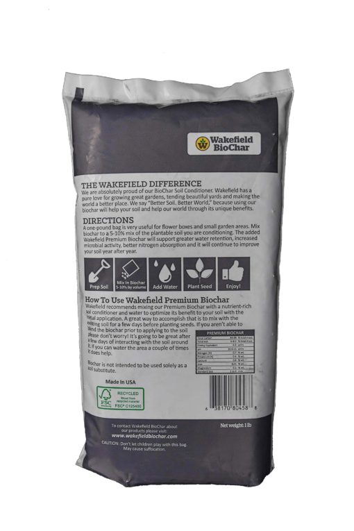Wakefield BioChar Soil Conditioner - 1 lb bag