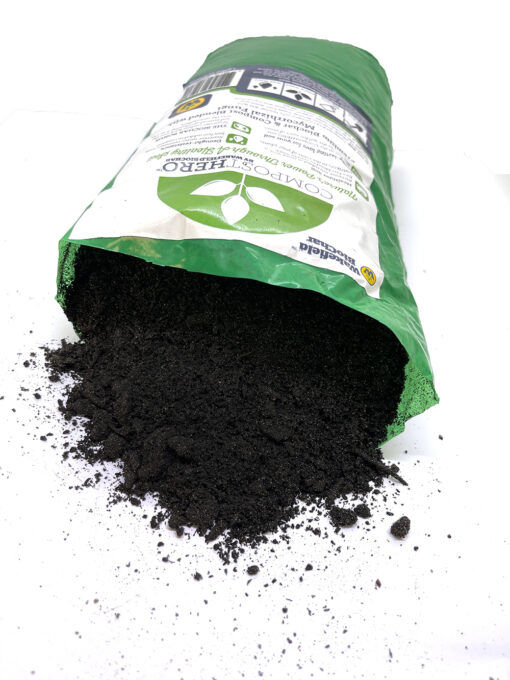 Hero Biochar and Compost Blend - open bag